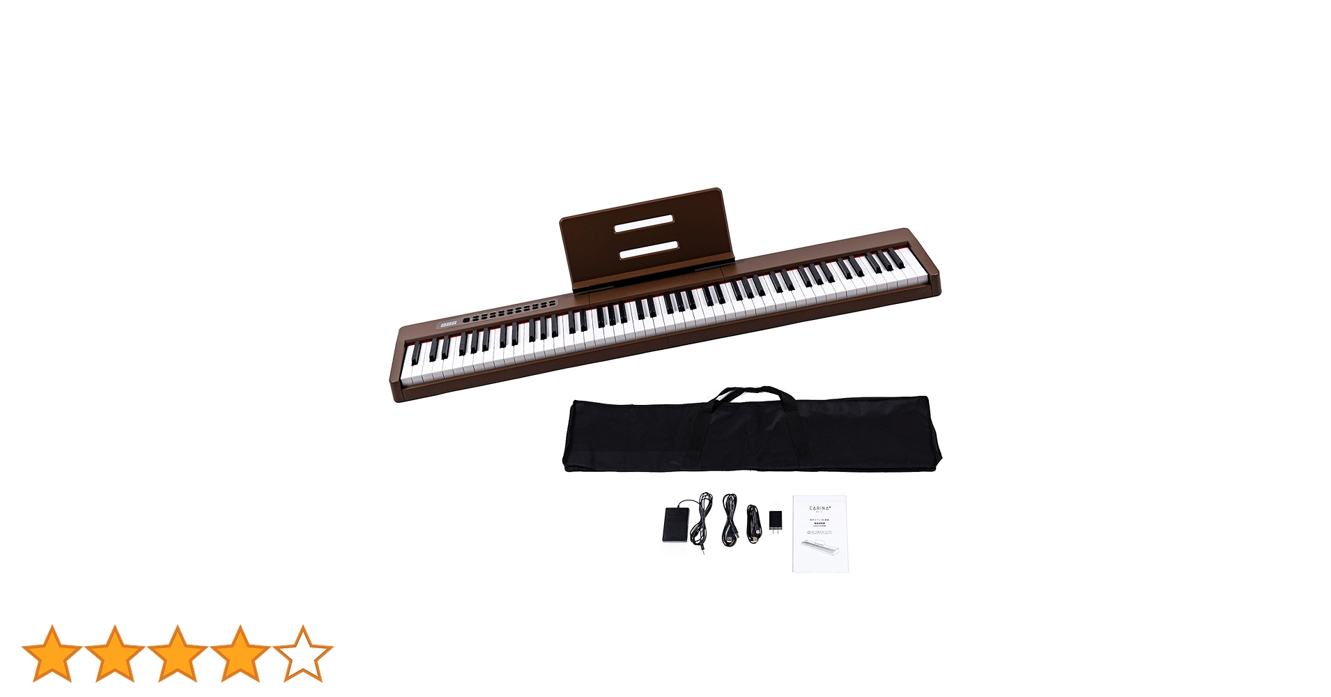 Amazon | Carina 電子ピアノ 88鍵盤 キーボード 軽量スリム 充電